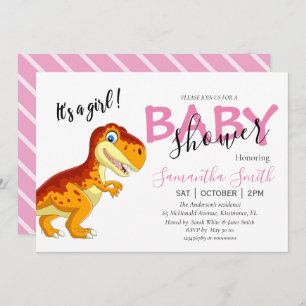 Baby Shower Girl pink Announcement