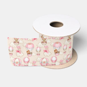 Baby Shower Girl Pink Satin Ribbon