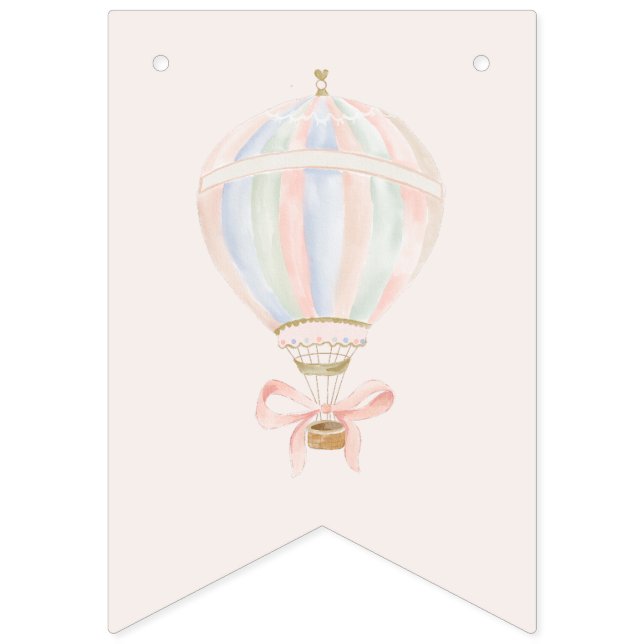 Baby Shower Girl Star Princess Fairytale Ballerina Bunting Flags (First Flag)