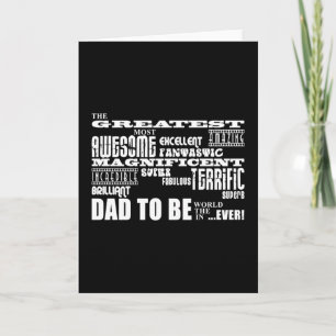 Baby Shower Greatest Best Future Fathers Dad to Be Card