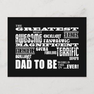 Baby Shower Greatest Best Future Fathers Dad to Be Invitation Postcard