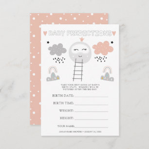 Baby Shower Guessing Game I Pathway to the Moon Invitation