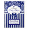 Baby Shower Guest Book-Blue Damask