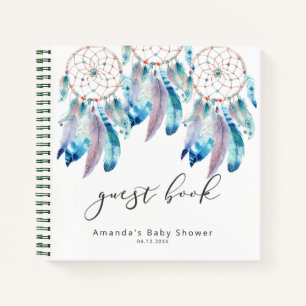 Baby Shower Guest Book Boho Dreamcatcher Shower