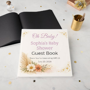 Baby Shower Guest Book   Elegant Keepsake