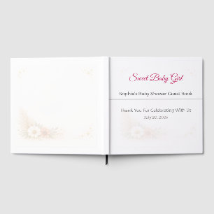 Baby Shower Guest Book Elegant Keepsake