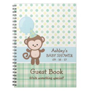 Baby Shower Guest Book - Monkey
