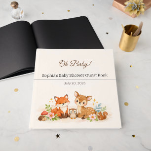 Baby Shower Guest Book Woodland Oh Baby
