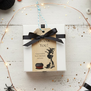Baby Shower Halloween Witch Favour  Gift Tags