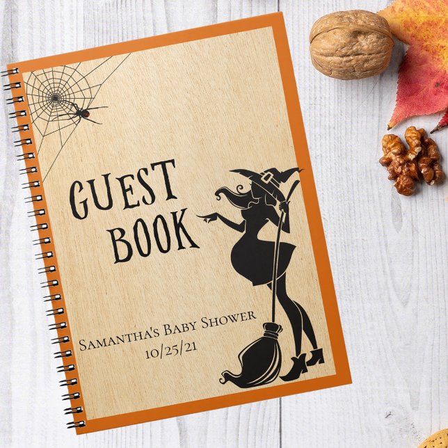 Baby shower Halloween Witch Livre d'invité (Créateur téléchargé)