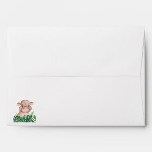 Baby Shower Hippo Envelope