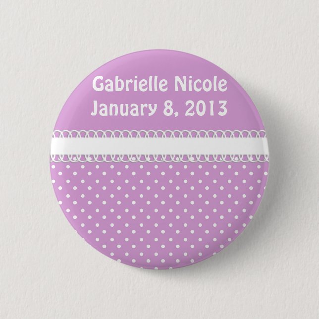 Baby Shower in Pink 2 Inch Round Button (Front)