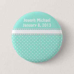 Baby Shower in Teal 2 Inch Round Button