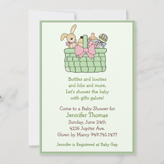 Baby Shower Invitation (Front)
