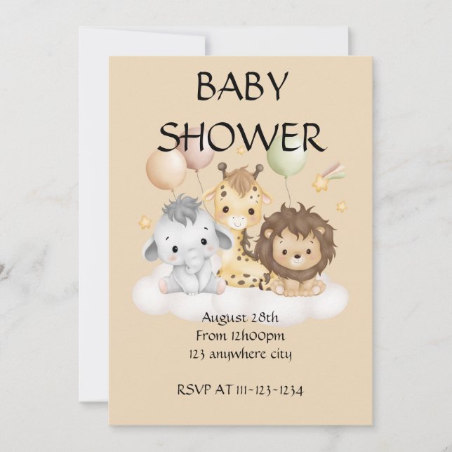BABY SHOWER INVITATION (Front)