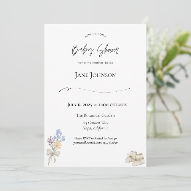 Baby Shower Invitation (Standing Front)
