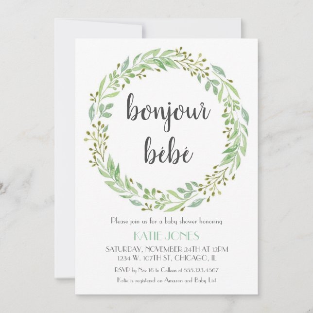 Baby Shower Invitation (Front)