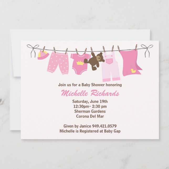 Baby Shower Invitation (Front)