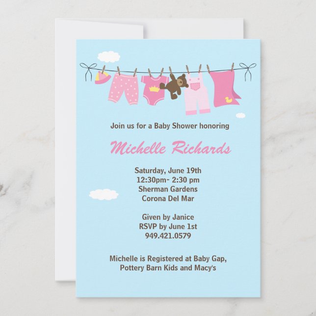 Baby Shower Invitation (Front)
