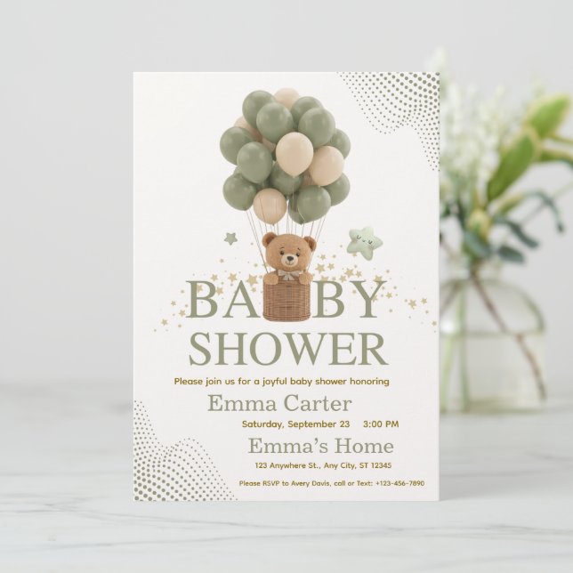 Baby Shower Invitation (Standing Front)