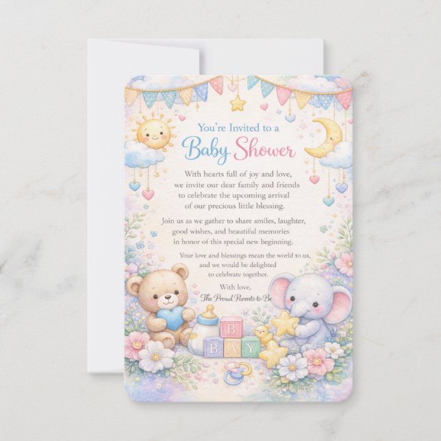 Baby Shower Invitation  (Front)
