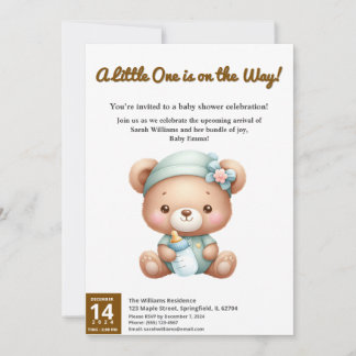 Baby Shower Invitation: A Little One on the Way! Invitation