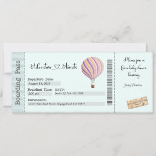 Baby Shower Invitation, Adventure Awaits Invitation