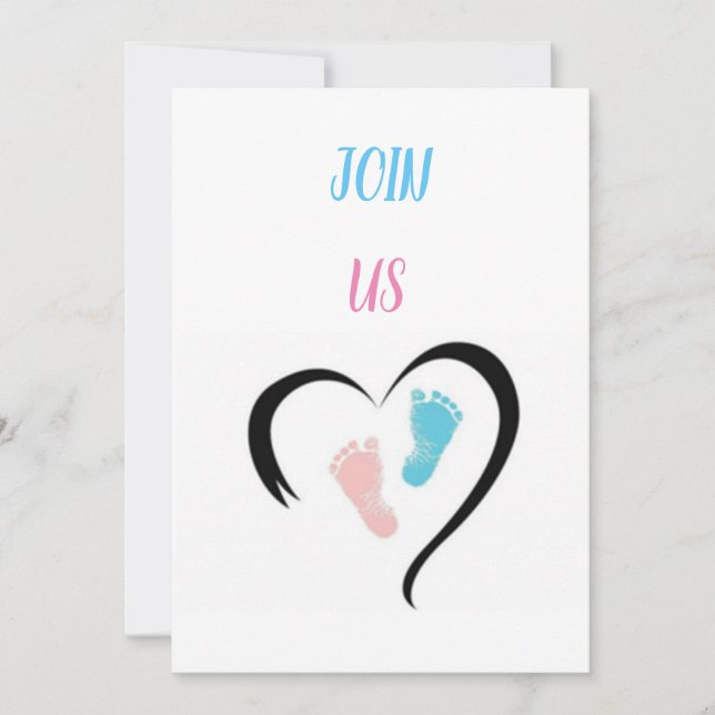***BABY SHOWER** INVITATION (AUSSI BON POUR LES JU (Devant)