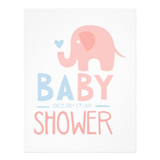 Baby Shower Letterhead, Custom Baby Shower Letterhead Templates