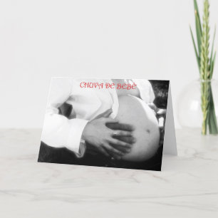 Baby shower invitation Expecting a baby PORTUGUESE