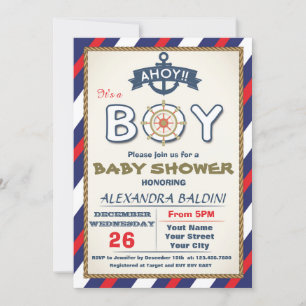Baby Shower Invitation for a Boy