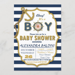 Baby Shower Invitation for a Boy