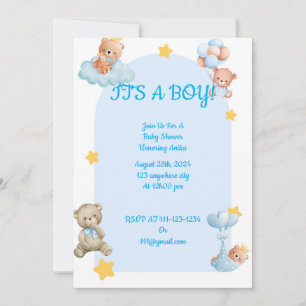 BABY SHOWER INVITATION for boys