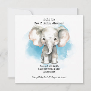 baby shower invitation garçon