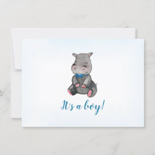 Baby shower   Invitation   Hippo