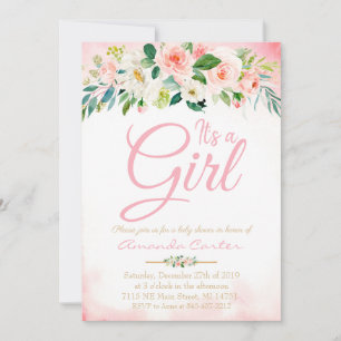 Baby Shower invitation it's a girl baby shower