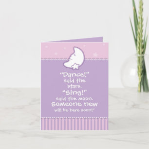 Baby Shower Invitation - Moon and Stars