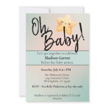 Baby shower Invitation neutre par sexe