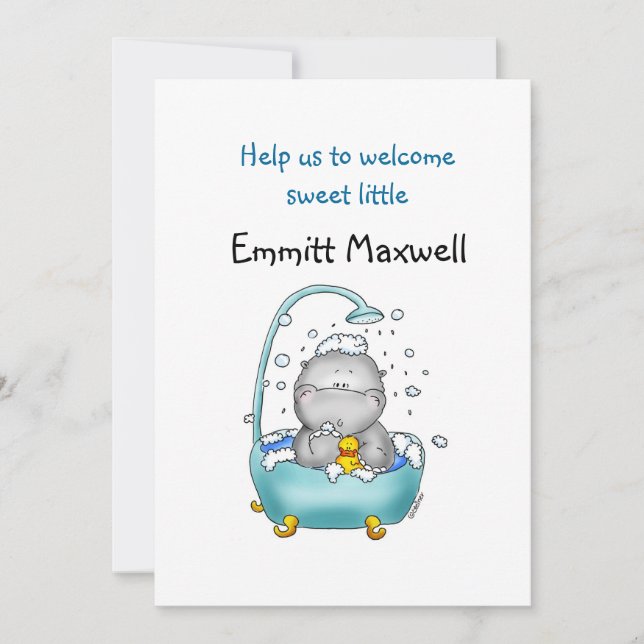 Baby Shower Invitation - Personalize with Name (Front)
