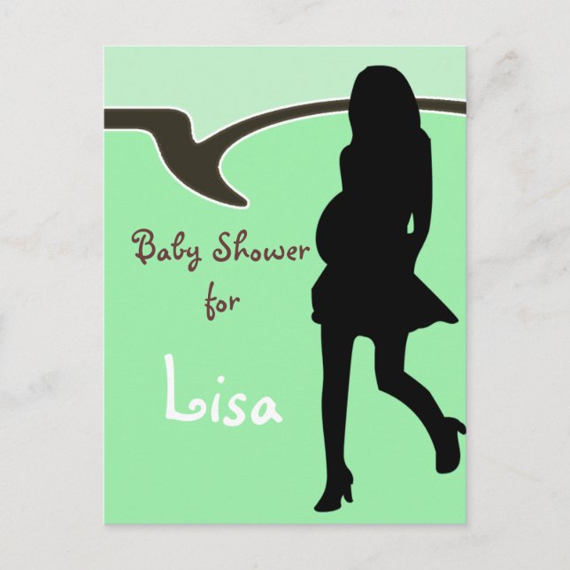 Baby shower Invitation Postcard (Front)
