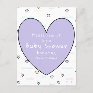 Baby Shower Invitation Postcard HAMbyWG