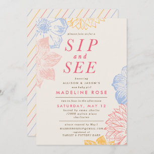 Baby Shower Invitation *Sip And See*