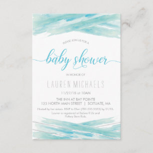 Baby Shower Invitation - Watercolor, Customize