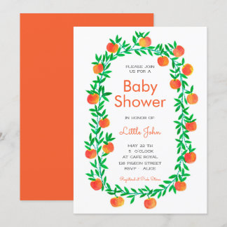 Baby Shower Invitation |  Watercolor Robin Hood