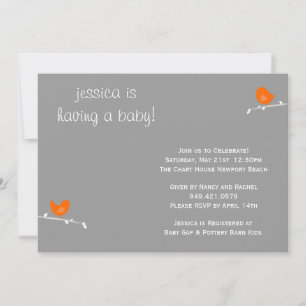Baby Shower Invitation with Matching Envelopes