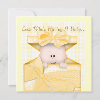 BABY SHOWER  INVITATION YELLOW