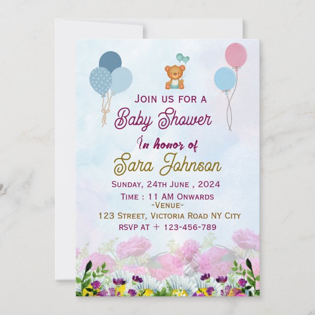 Baby Shower Invitations  (Front)