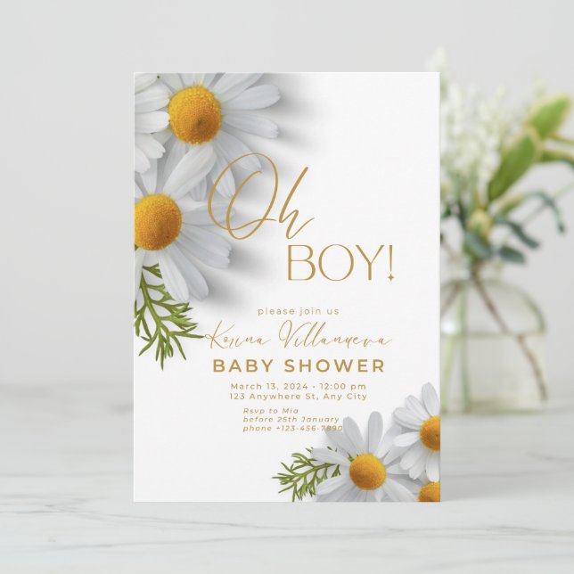  Baby Shower Invitations (Standing Front)