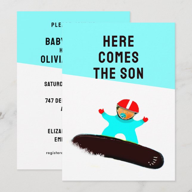 Baby Shower Invitations (Front/Back)