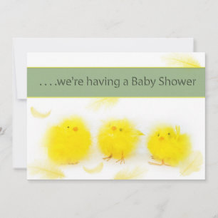 Baby Shower Invitations - Baby Chicks